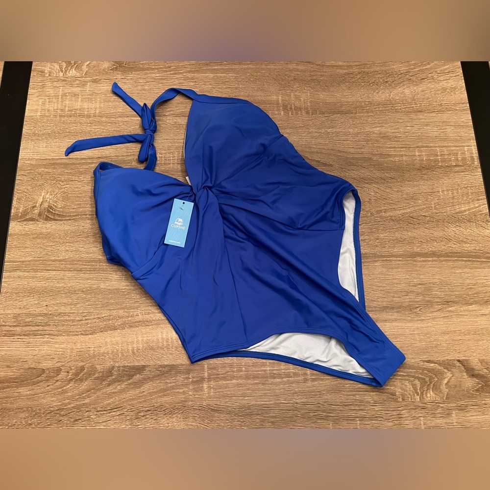 CUPSHE Blue NWT One-Piece Swimsuit, 1X